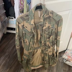 Camo Free People Coat